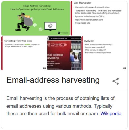 Email Address Harvesting
